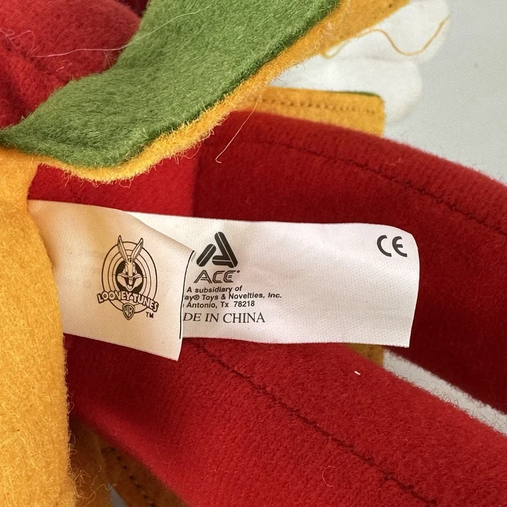 Vintage Marvin the Martian Looney Tunes Plush‎ Stuffed Felt Ace Novelty 1998 NWT